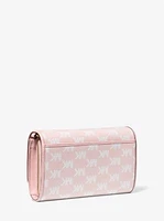 Jet Set Large Logo Jacquard Crossbody Bag