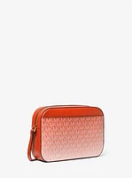 Jet Set Large Ombré Signature Logo Crossbody Bag