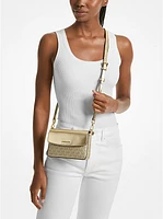 Jet Set Large 2-in-1 Metallic Leather Tote Bag