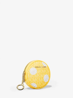 Jet Set Small Polka Dot Signature Logo Coin Pouch