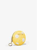Jet Set Small Polka Dot Signature Logo Coin Pouch