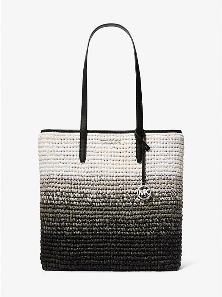 The Michael Large Ombré Straw Tote Bag