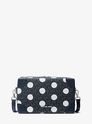 Jeanie Small Polka Dot Signature Logo Trunk Crossbody Bag