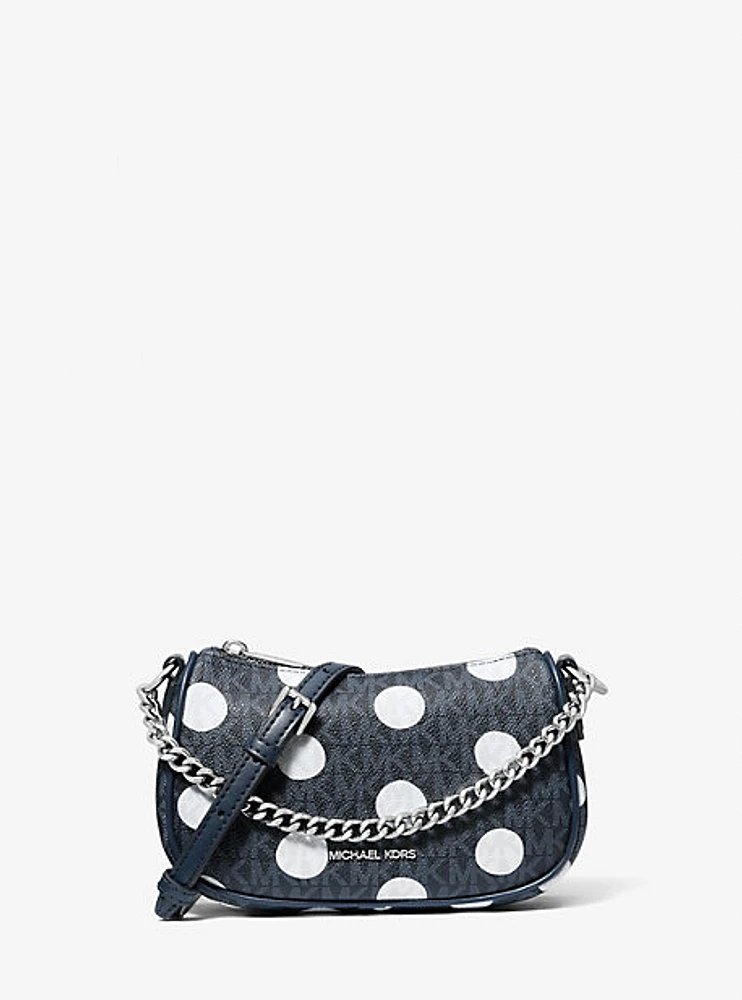 Carmela Small Polka Dot and Signature Logo Pochette