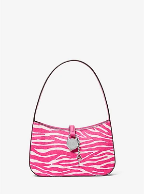Lyra Small Zebra Print Calf Hair Pochette