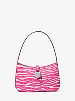 Lyra Small Zebra Print Calf Hair Pochette