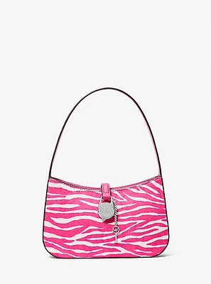 Lyra Small Zebra Print Calf Hair Pochette