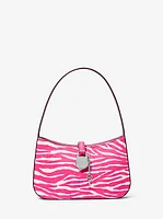 Lyra Small Zebra Print Calf Hair Pochette