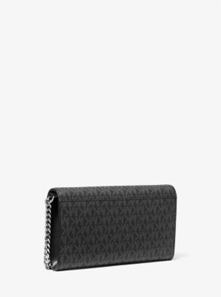 Carson Large Signature Logo Convertible Crossbody Bag