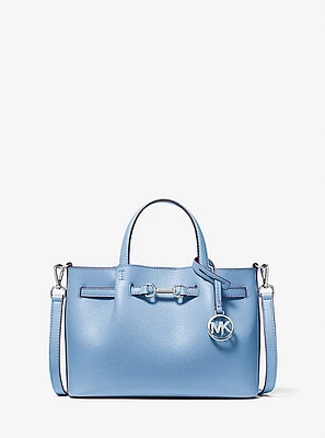 Carson Small Pebbled Leather Satchel