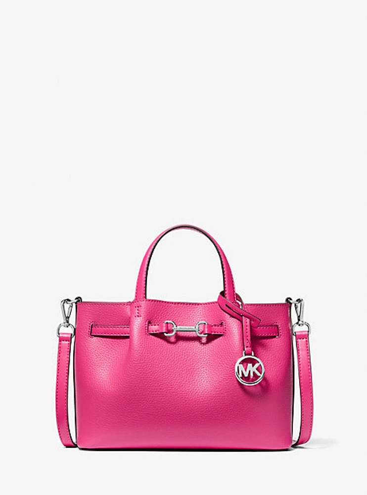 Carson Small Pebbled Leather Satchel