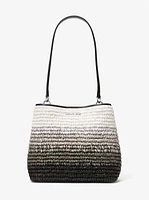 Pratt Medium Ombré Straw Shoulder Bag