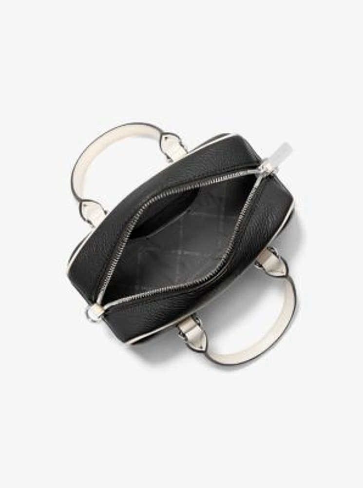 Thompson Extra-Small Two-Tone Pebbled Leather Convertible Crossbody Bag