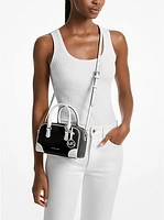 Thompson Extra-Small Two-Tone Pebbled Leather Convertible Crossbody Bag