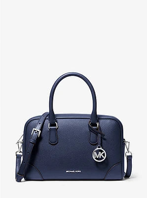 Thompson Medium Pebbled Leather Satchel
