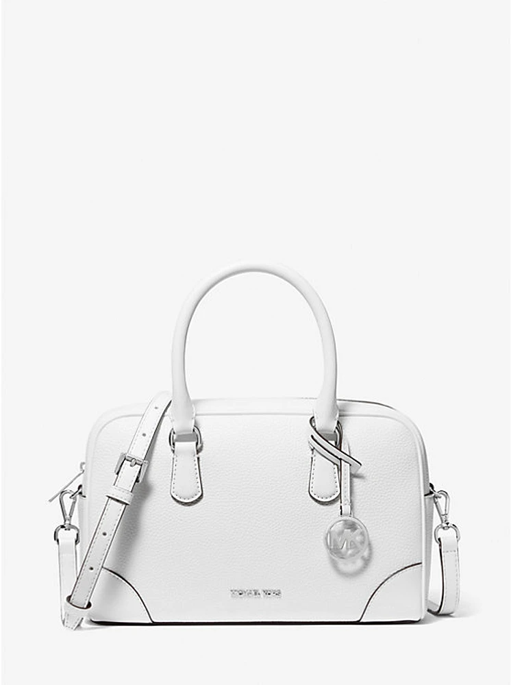 Bolso satchel Thompson mediano de piel granulada