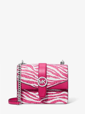Bolso cruzado Greenwich pequeño de animal print con logotipo