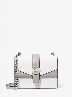 Bolso cruzado Greenwich pequeño de bloques color con logotipo la marca