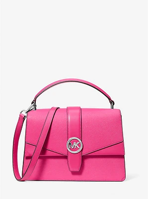 Bolso satchel Greenwich mediano de cuero saffiano