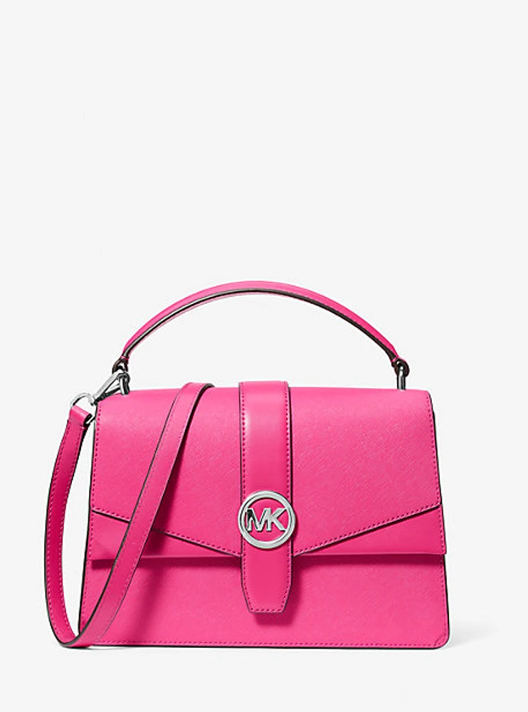 Greenwich Medium Saffiano Leather Satchel