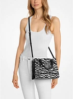 Hamilton Small Zebra Print Calf Hair Satchel