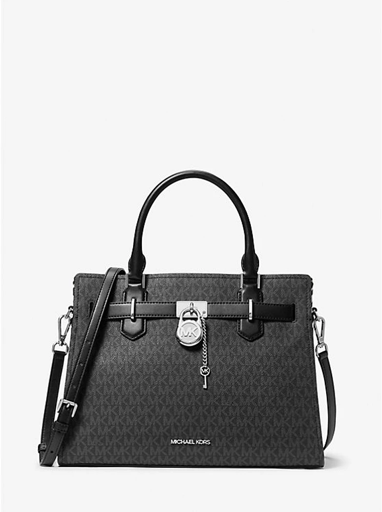 Hamilton Medium Signature Logo Satchel