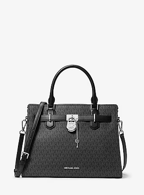 Hamilton Medium Signature Logo Satchel