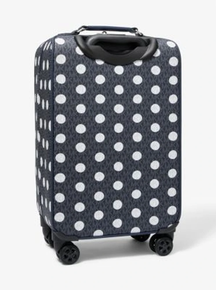 Small Polka Dot Signature Logo Suitcase