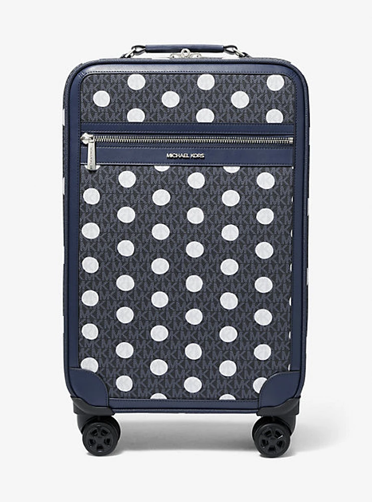 Small Polka Dot Signature Logo Suitcase