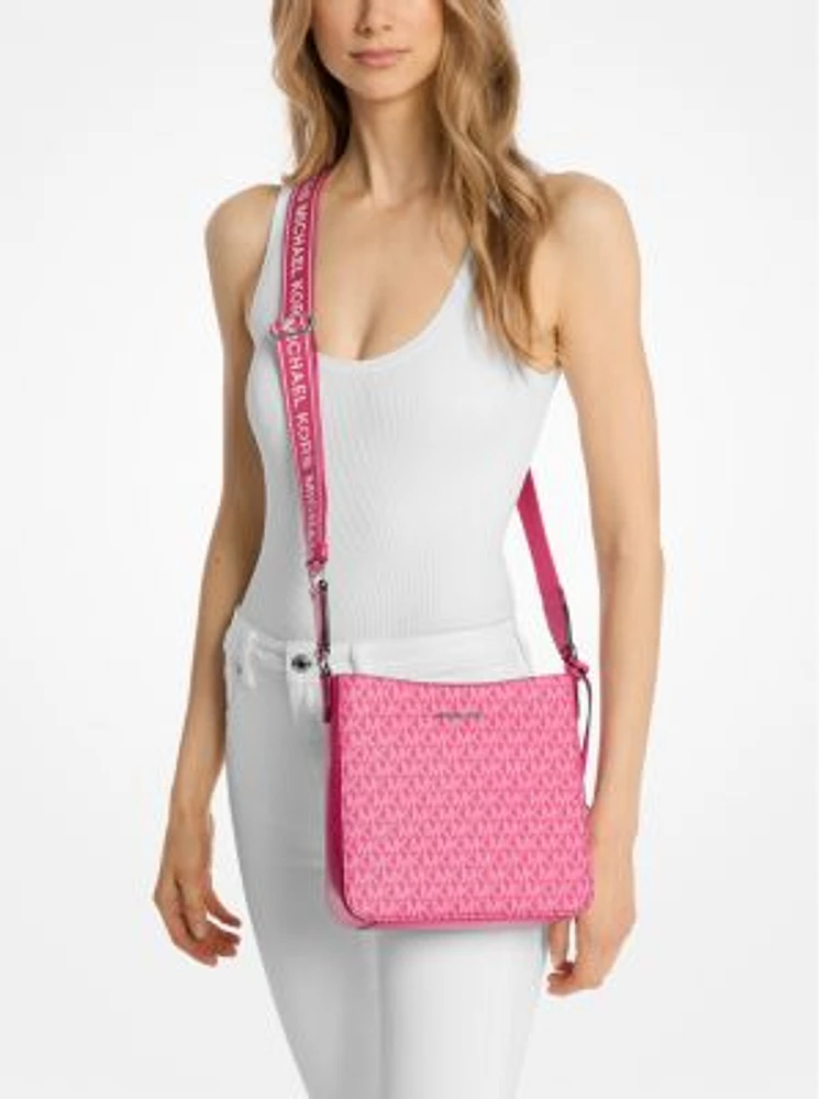 Jet Set Signature Logo Messenger Bag