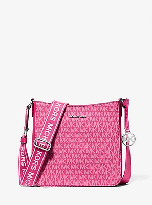 Jet Set Signature Logo Messenger Bag