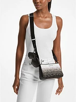 Jet Set Small Ombré Straw Crossbody Bag with Case for Apple Airpods Pro