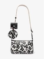 Jet Set Small Sequined Floral Print Crossbody Bag with Case for Apple Airpods Pro