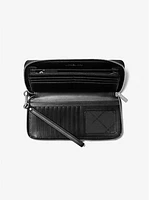 Jet Set Travel Zebra Print Calf Hair Continental Wallet