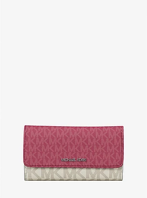 Jet Set Travel Signature Logo Tri-Fold Wallet