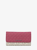 Jet Set Travel Signature Logo Tri-Fold Wallet