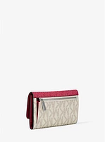 Jet Set Travel Signature Logo Tri-Fold Wallet