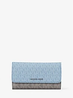 Jet Set Travel Signature Logo Tri-Fold Wallet