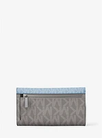 Jet Set Travel Signature Logo Tri-Fold Wallet