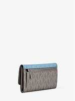 Jet Set Travel Signature Logo Tri-Fold Wallet