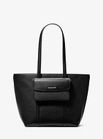 Jet Set Large 2-in-1 Pebbled Leather Tote Bag