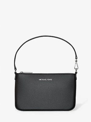 Jet Set Small Pebbled Leather Convertible Wristlet
