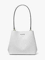 Pratt Medium Signature Logo Shoulder Bag