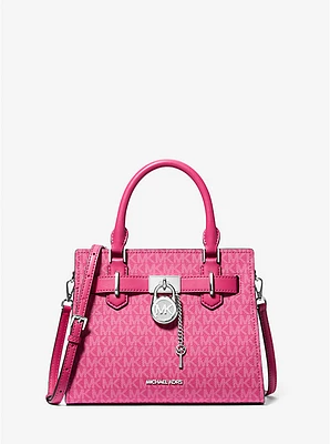 Bolso satchel Hamilton pequeño con logotipo exclusivo