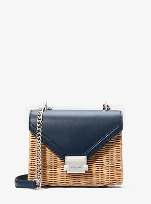 Whitney Small Wicker Shoulder Bag