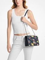 Whitney Medium Sequined Fruit Print Shoulder Bag