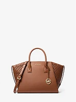 Avril Large Woven Satchel