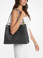 Christina Large Signature Logo Shoulder Bag