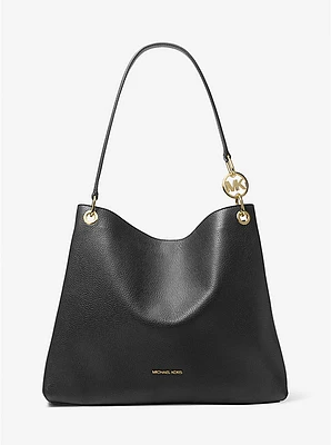Christina Large Pebbled Leather Shoulder Bag