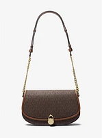 Mila Medium Signature Logo Messenger Bag